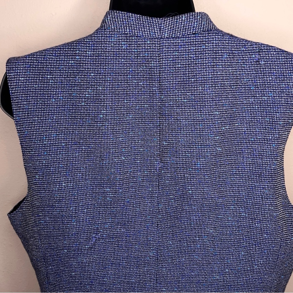 Vintage Size 14 Pendleton Blue Tweed Wool Best Suit Lined Academia - Picture 10 of 15